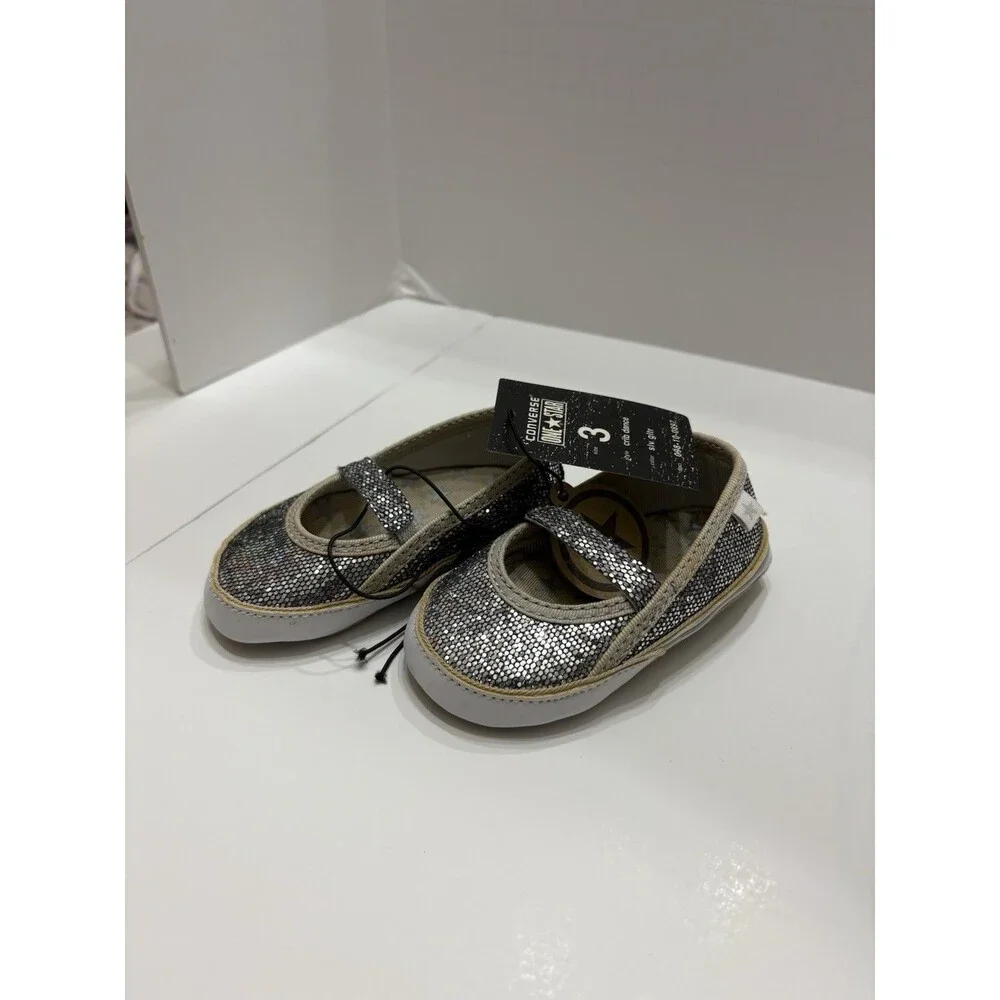 NEW Converse One Star Crib Dance Shoes, Soft Sole Size 3‎ (US) With Box